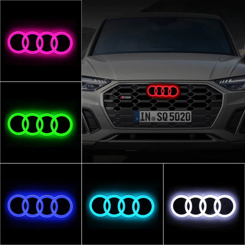 Audi ringe beleuchtet LED #quattro Emblem lightning