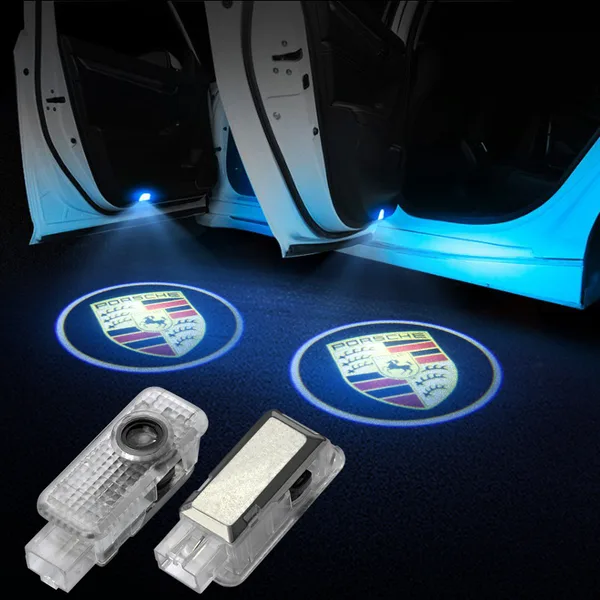 Car Door Ghost Shadow Light with Logo - A-PO2 for Porsche