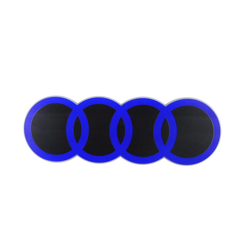 Glowing 4 Rings Car Logo Badge Auto Accessories For Audi RS3