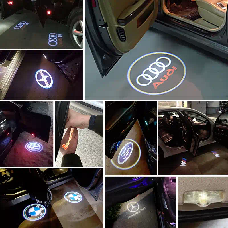 Shop Non - Destructive LED Door Logo Projector Light for Renault Car