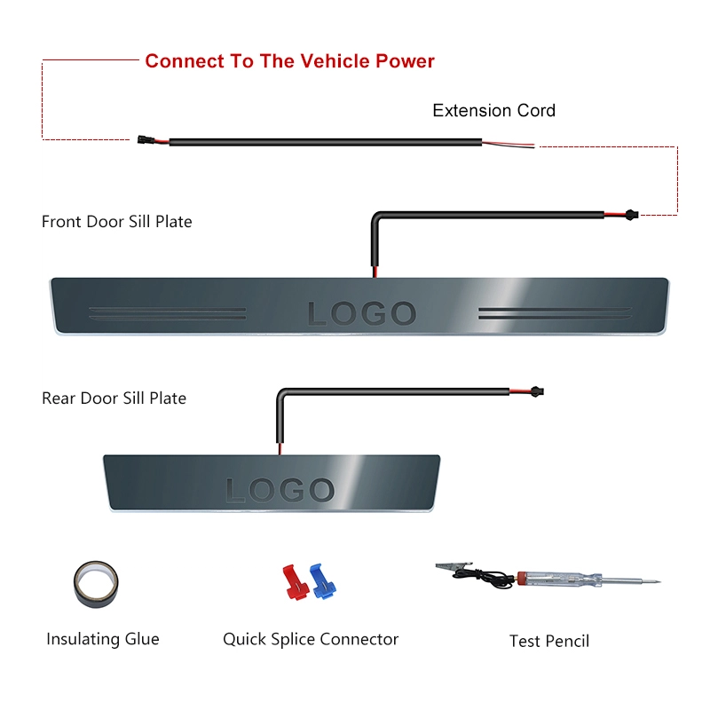 4PCS Car Door Sill Paste Protector Strip for Jeep JT JL – SANYOU LIGHTING  CO.,LTD