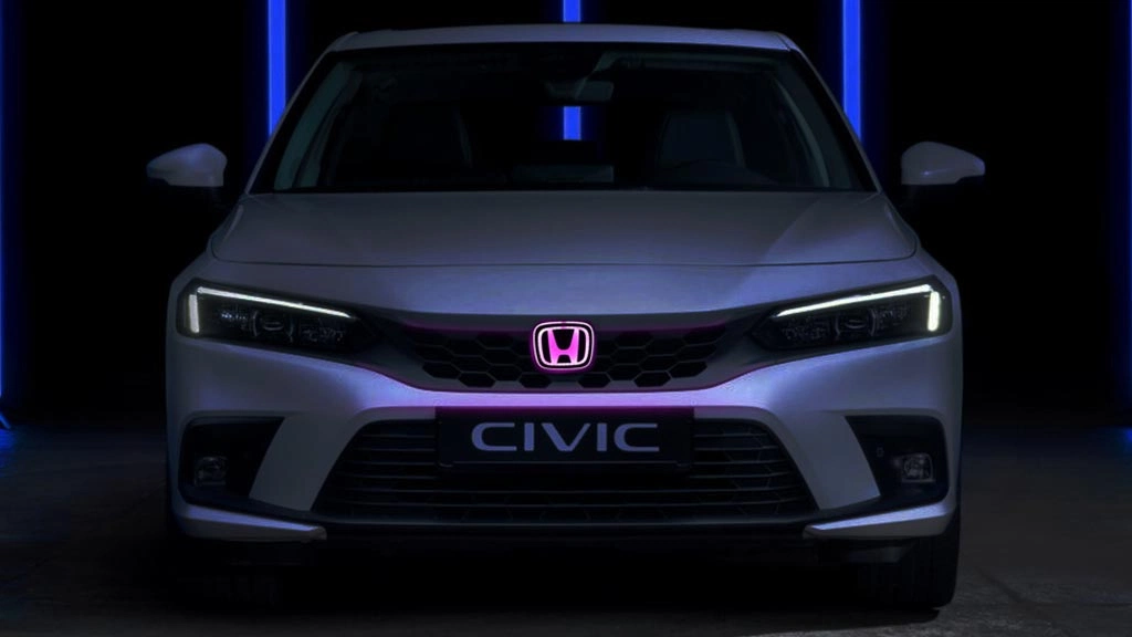 Pink Honda Emblem Light For CIVIC