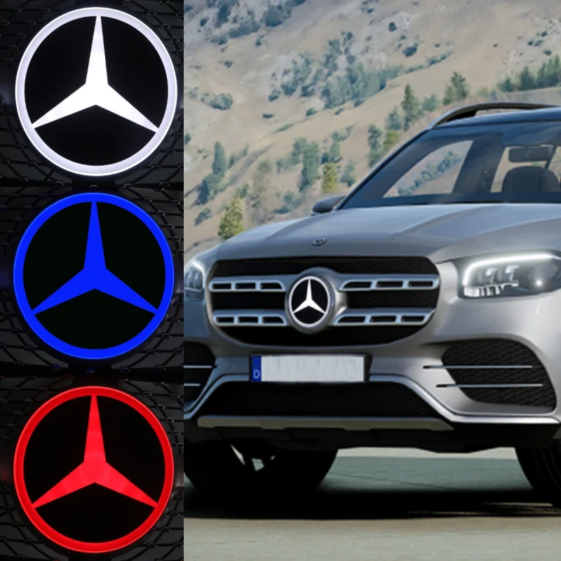 Mercedes-Benz GLS Lighted Car Emblems