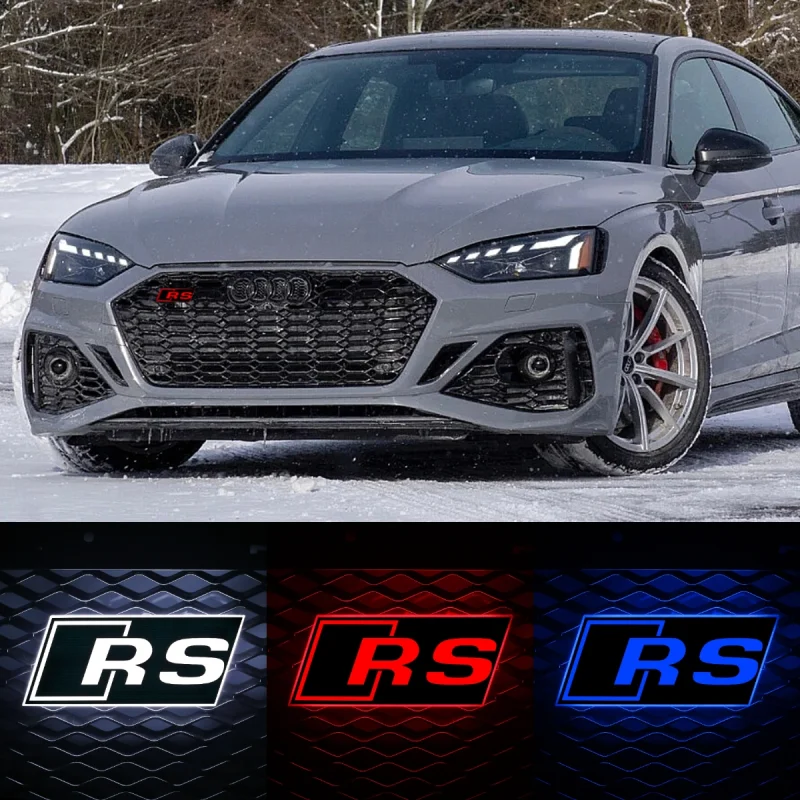 Illuminated Audi RS Badge Front Grill LOGO