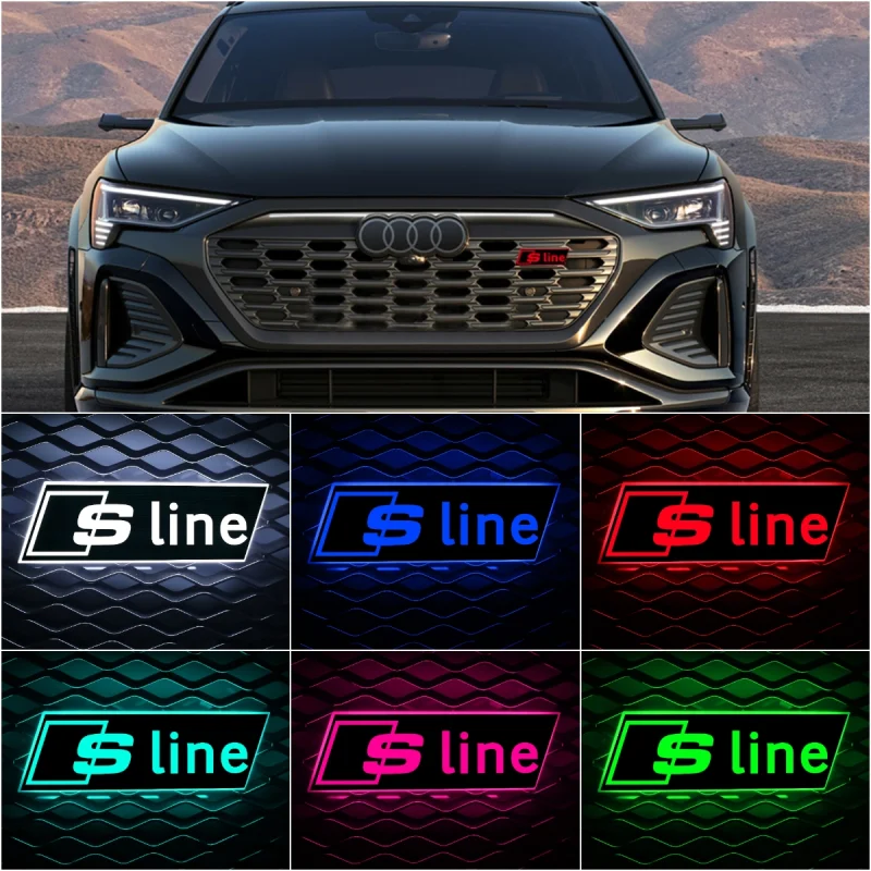 LED Audi S Line LOGO Car Grill Emblem