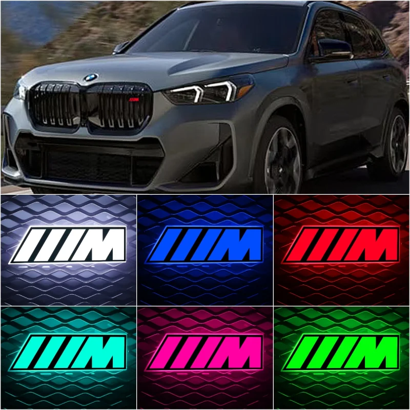 LED BMW M Badge Car Grill LOGO