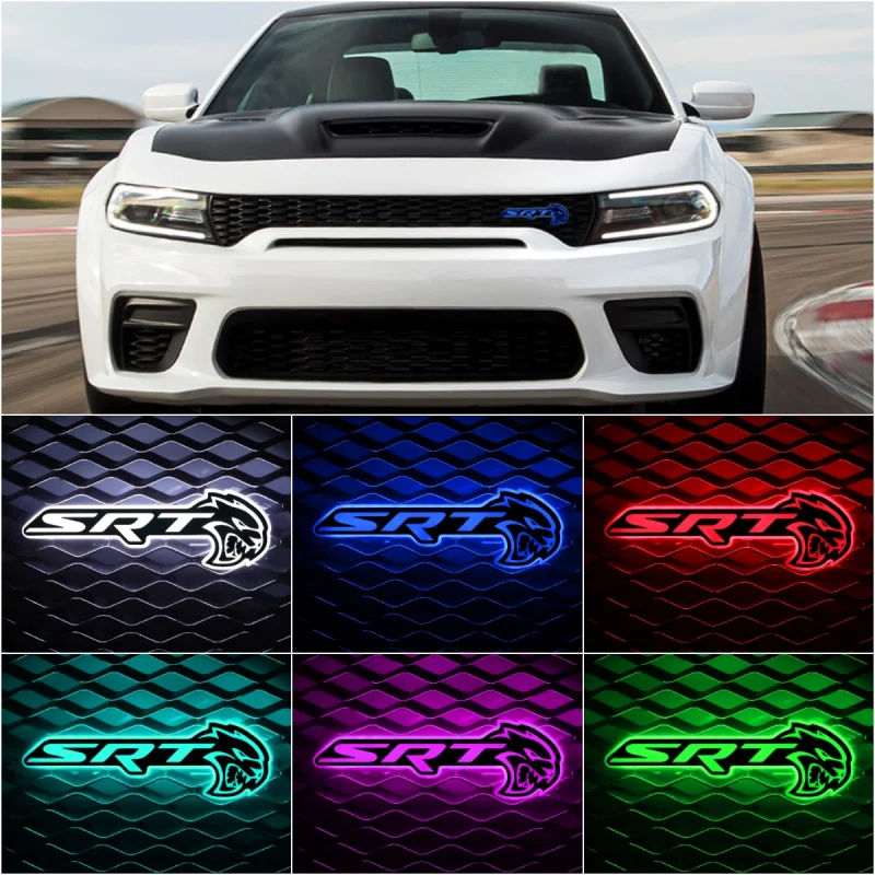 Illuminated Hellcat SRT LOGO Badge