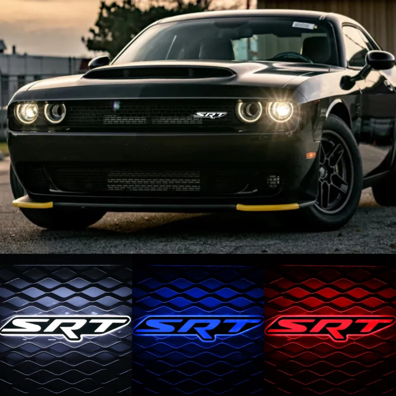 SRT LED Badge Front Grill Emblem