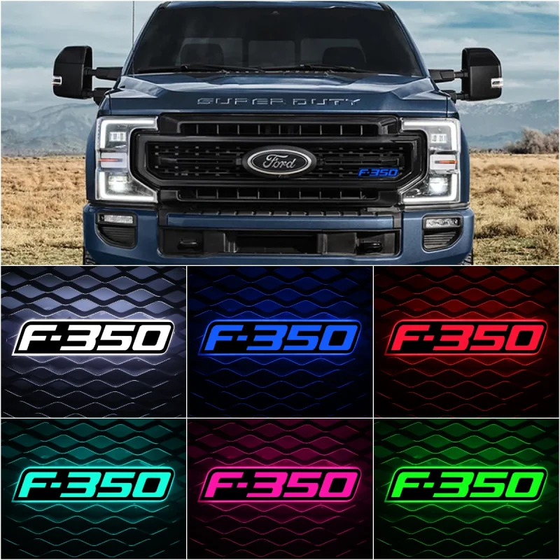 Ford F350 Front Grill Emblem Lights