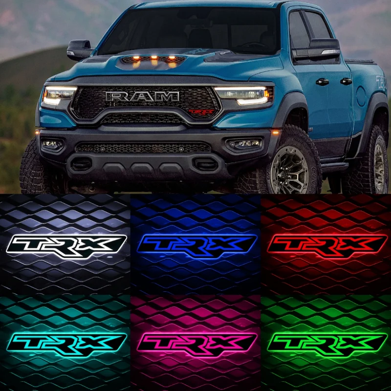 LED TRX Badge For Ram 1500 Front Grill