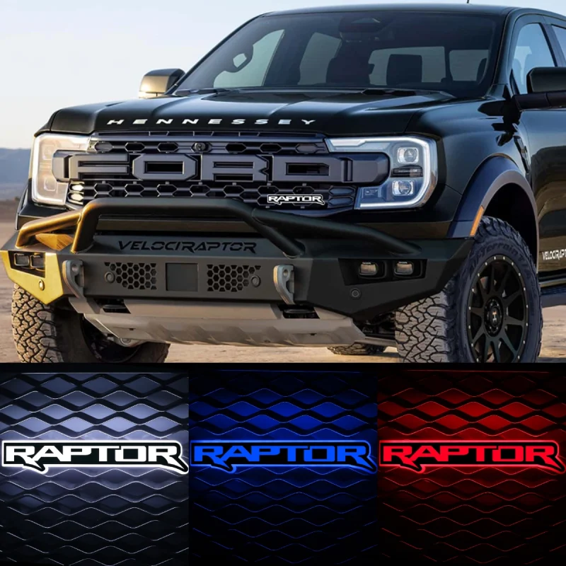 Ford Raptor Illuminated Emblem For Front Grille