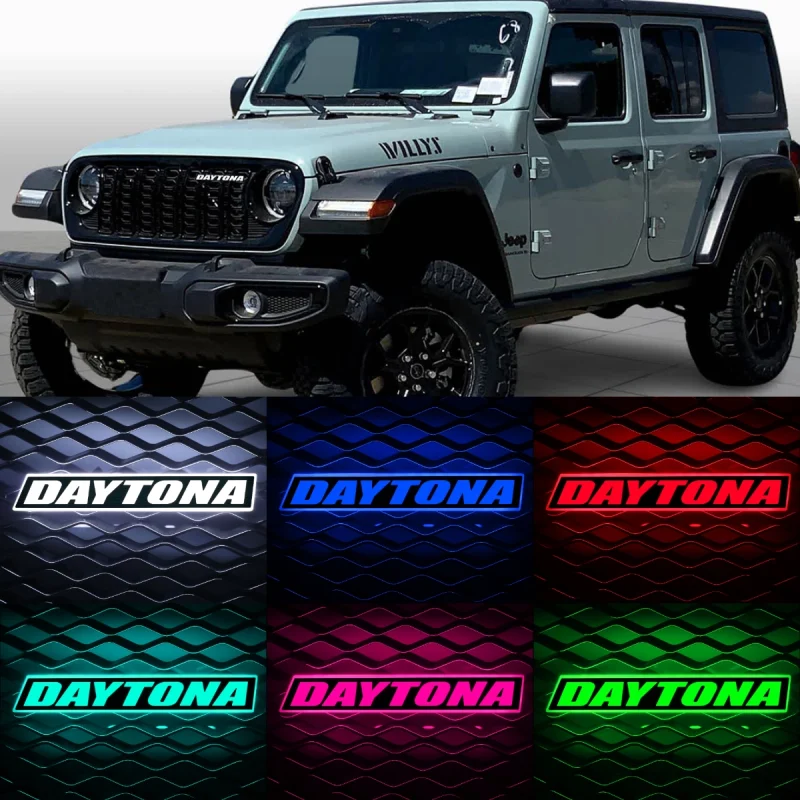 LED Daytona Badge Car Grill LOGO