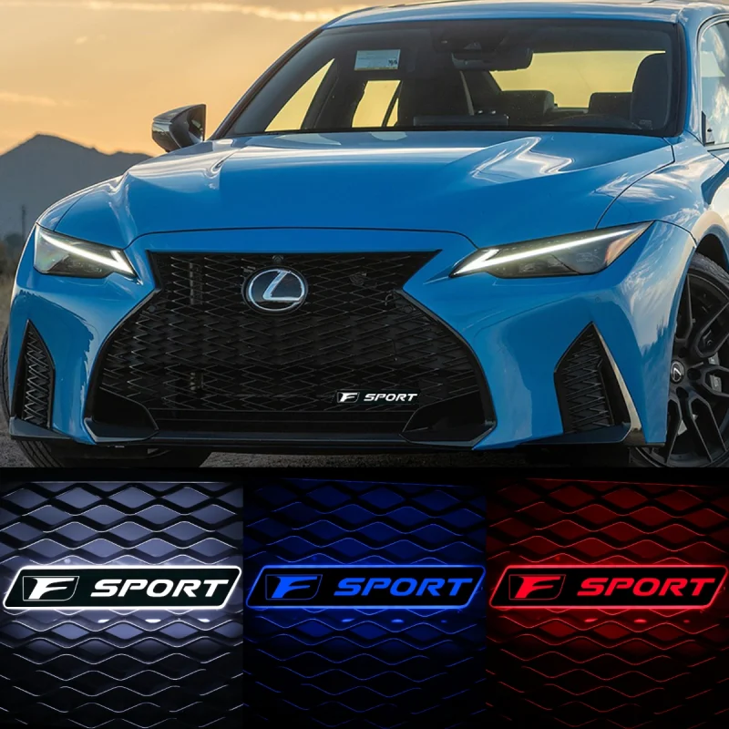 Lighted Lexus F Sport Emblem Front Grill Badge