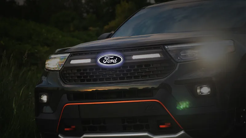 Illuminate Your Ford Off-Road Adventure: Unleash Wild Radiance with Exclusive LED Car Emblem Lights!