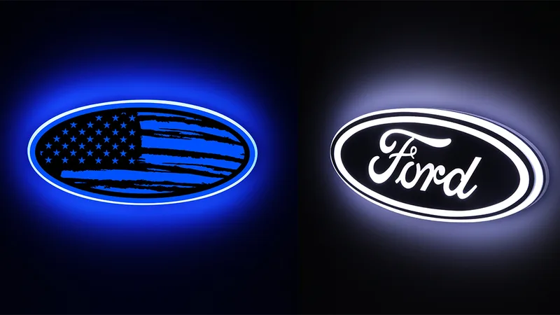 Lighted Ford Grille Badges